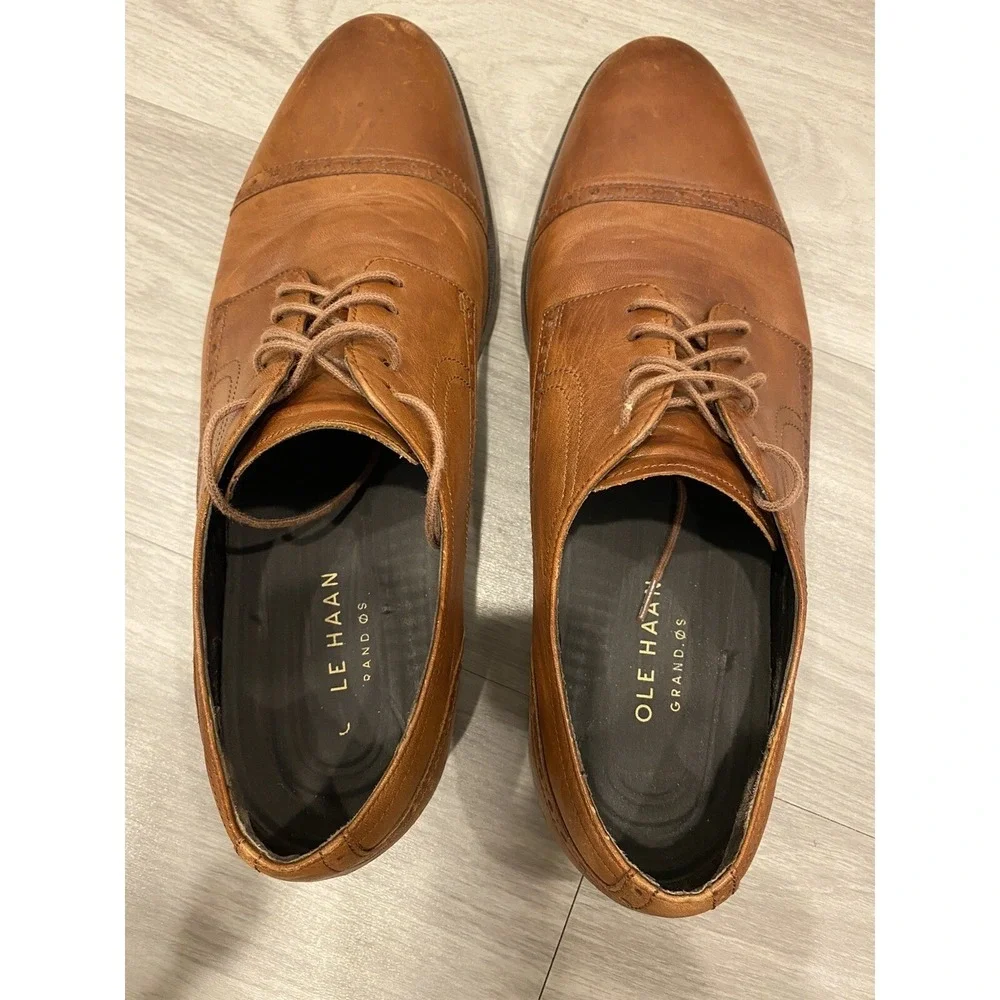 Cole Haan Men's Dress Shoes Jefferson Grand Cap‎ Toe Oxford C23791 Size 11 M